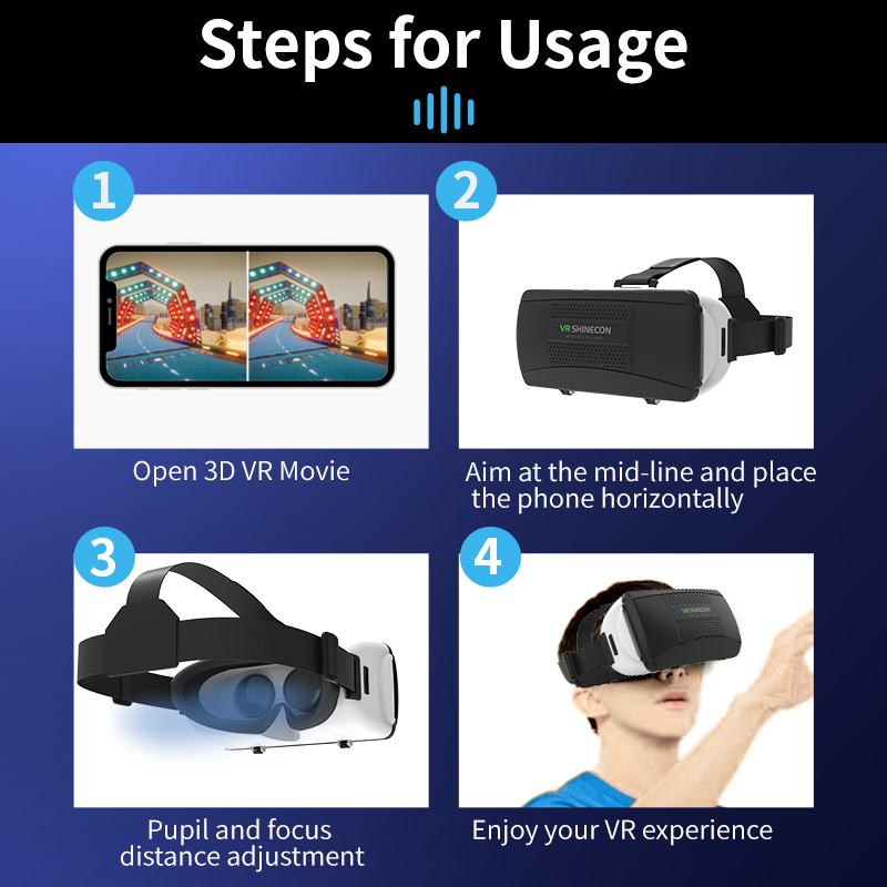 VR Glasses 3D Headset Virtual  - Vr Headset Pc ulasan dan harga