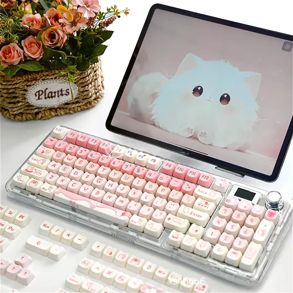 Pink Kitten Keycap, Cat Head S - Pc Gaming Pink ulasan dan harga